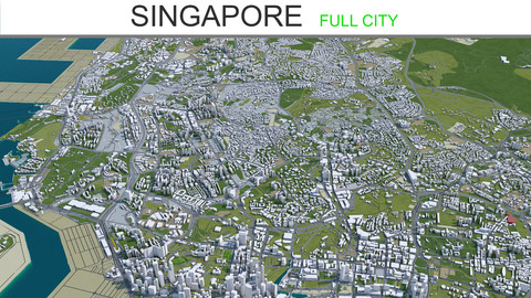Singapore City 3D Model