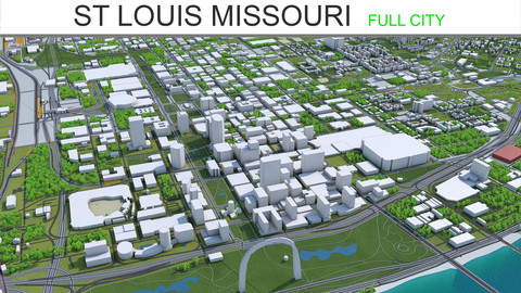 St Louis Missouri City 3D Model