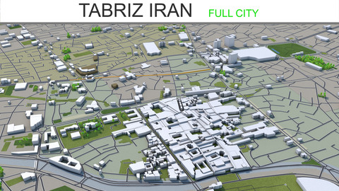 Tabriz City Iran 3D Model
