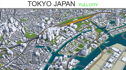 Tokyo City  Japan  3D Model