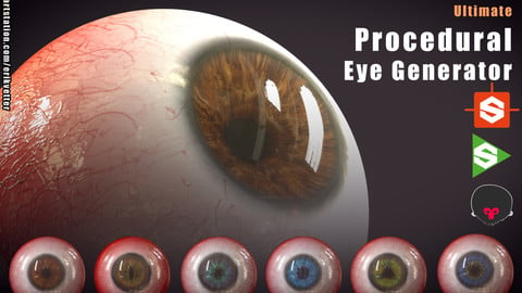 Ultimate Procedural Eye Generator Substance Designer