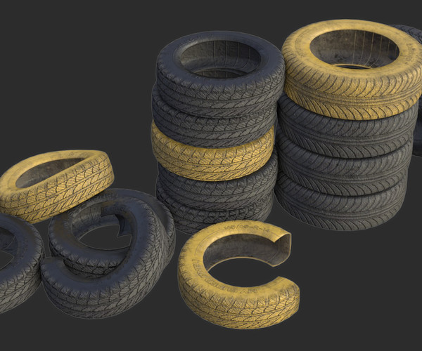 ArtStation Car Tires Assets Game Assets