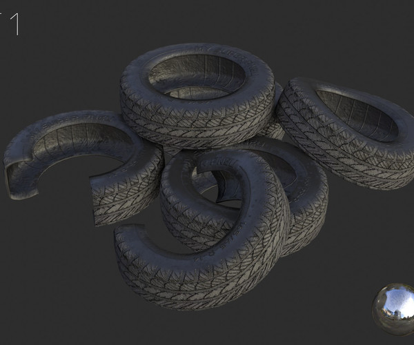 ArtStation Car Tires Assets Game Assets