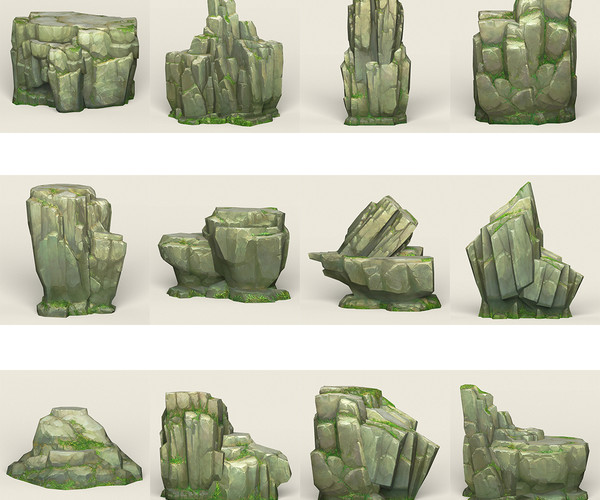 ArtStation - Game Ready Stone Cliff Collection | Resources