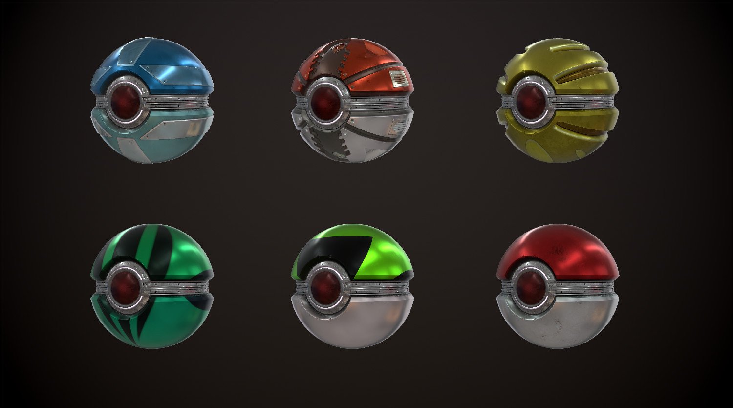 Pokeball, 3D CAD Model Library