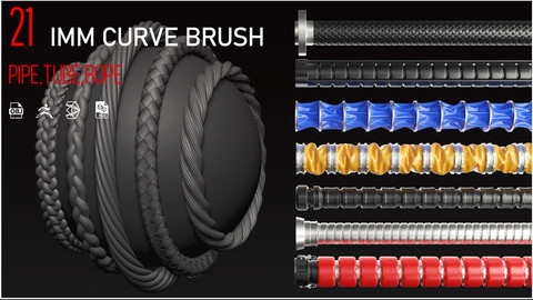 21 IMM brush (tube, pipe, rope) + mesh