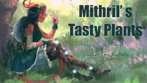 Mithril's Tasty Plants - Procreate Foliage Brushset