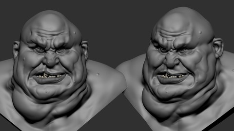 random orc head sketch