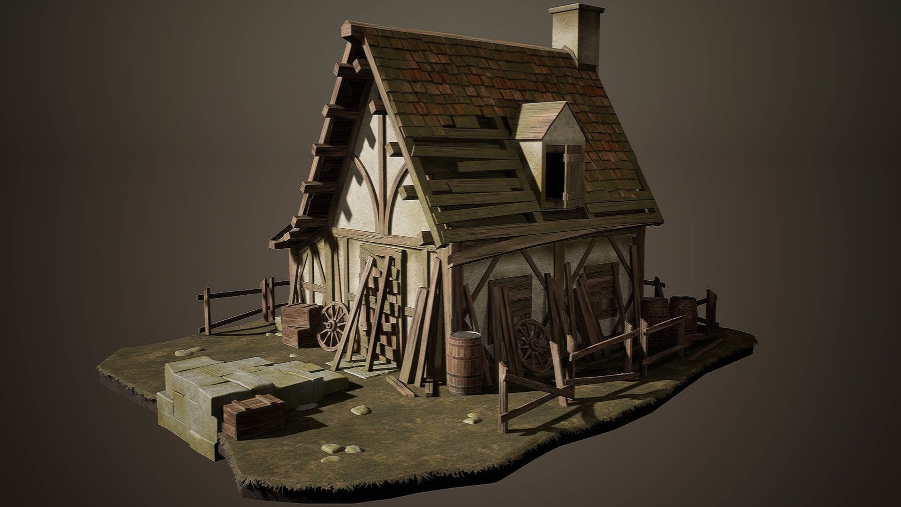 Formode radioaktivitet give ArtStation - Creating a Realistic Cabin House for Game in Blender |  Tutorials