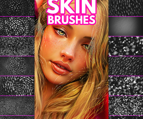 ArtStation - Skin Brushes for Photoshop | Brushes