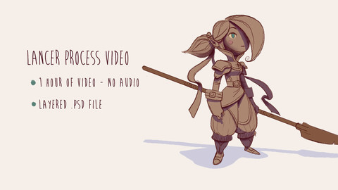 Lancer Character Concept Process Video and .psd