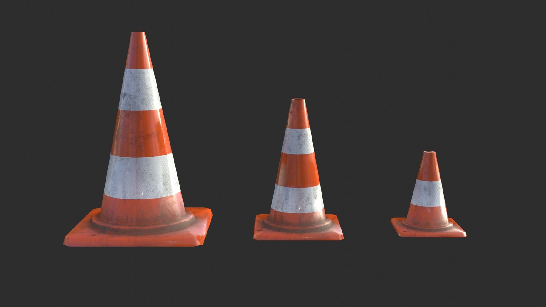 ArtStation Traffic Cone Assets 01 Game Assets