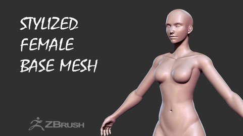 Stylized Female Base Mesh