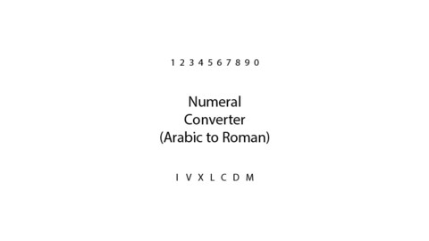 Numeral Converter (Arabic to Roman) (UE4)