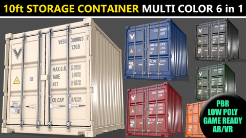 PBR 10 ft Storage Container - Multi Color Pack