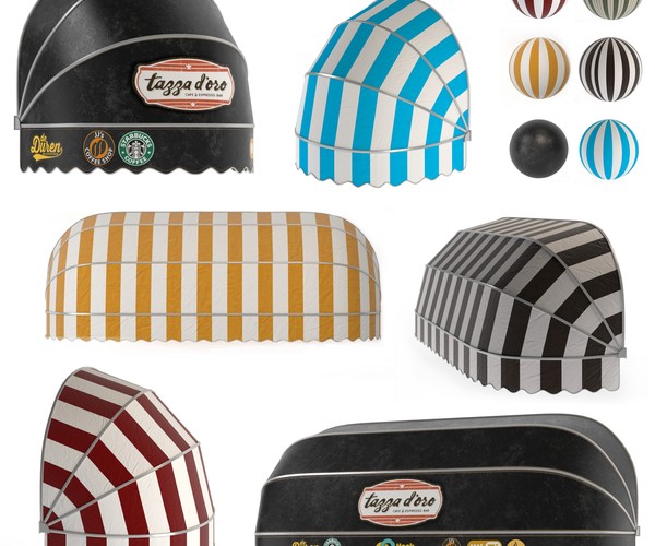 ArtStation Awning collection vol.01 Game Assets