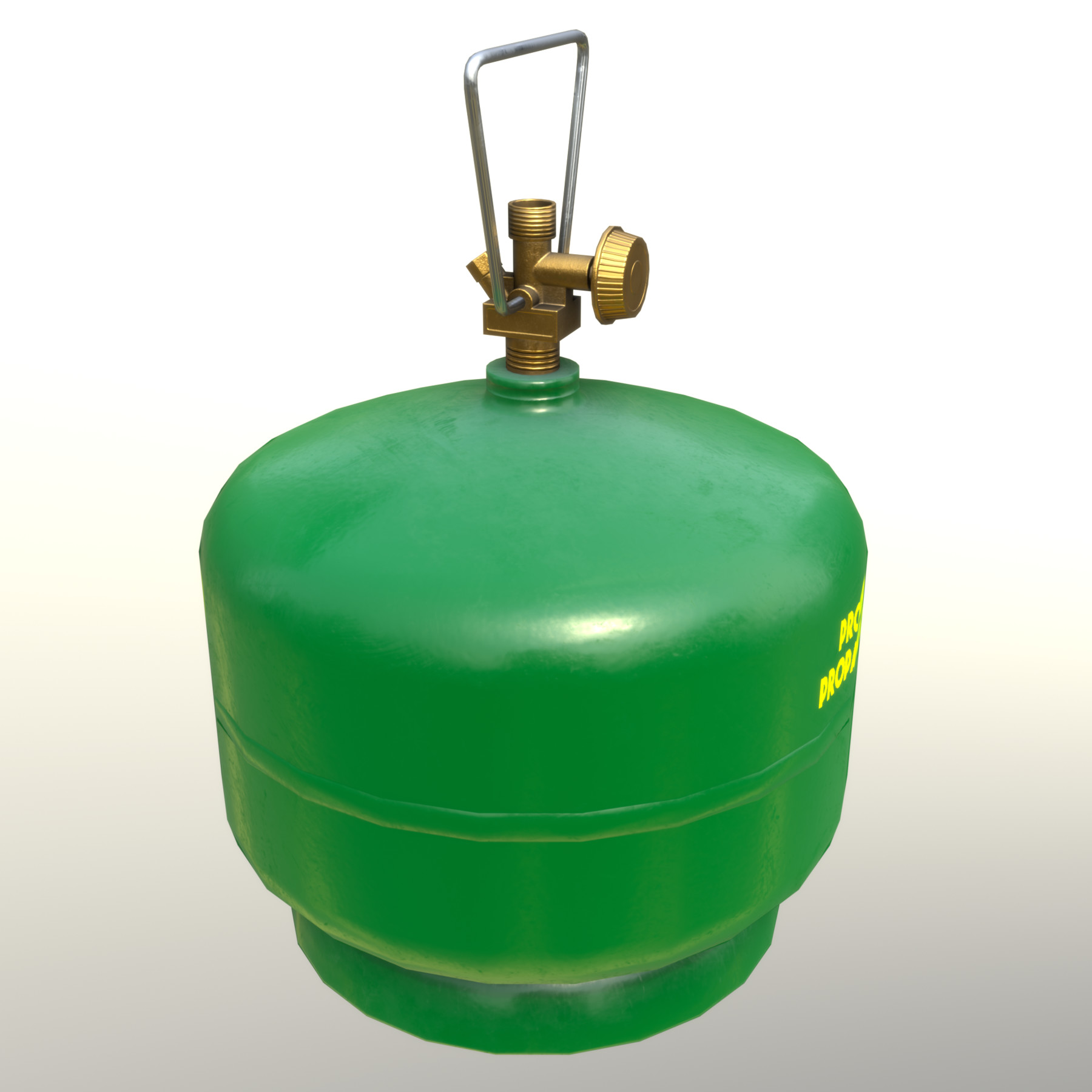 ArtStation Gas Cylinder 2 kg Green Clean&Dirty Game Assets