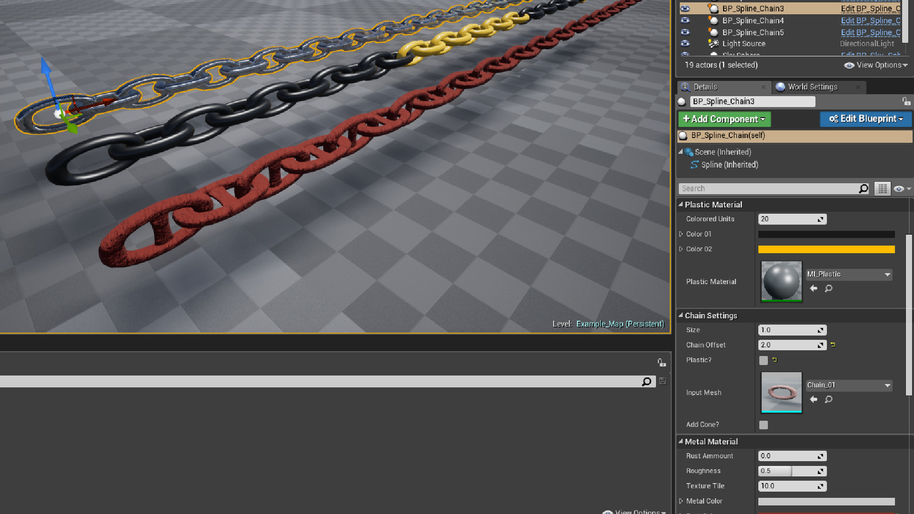 ArtStation - Spline Chain System | Game Assets
