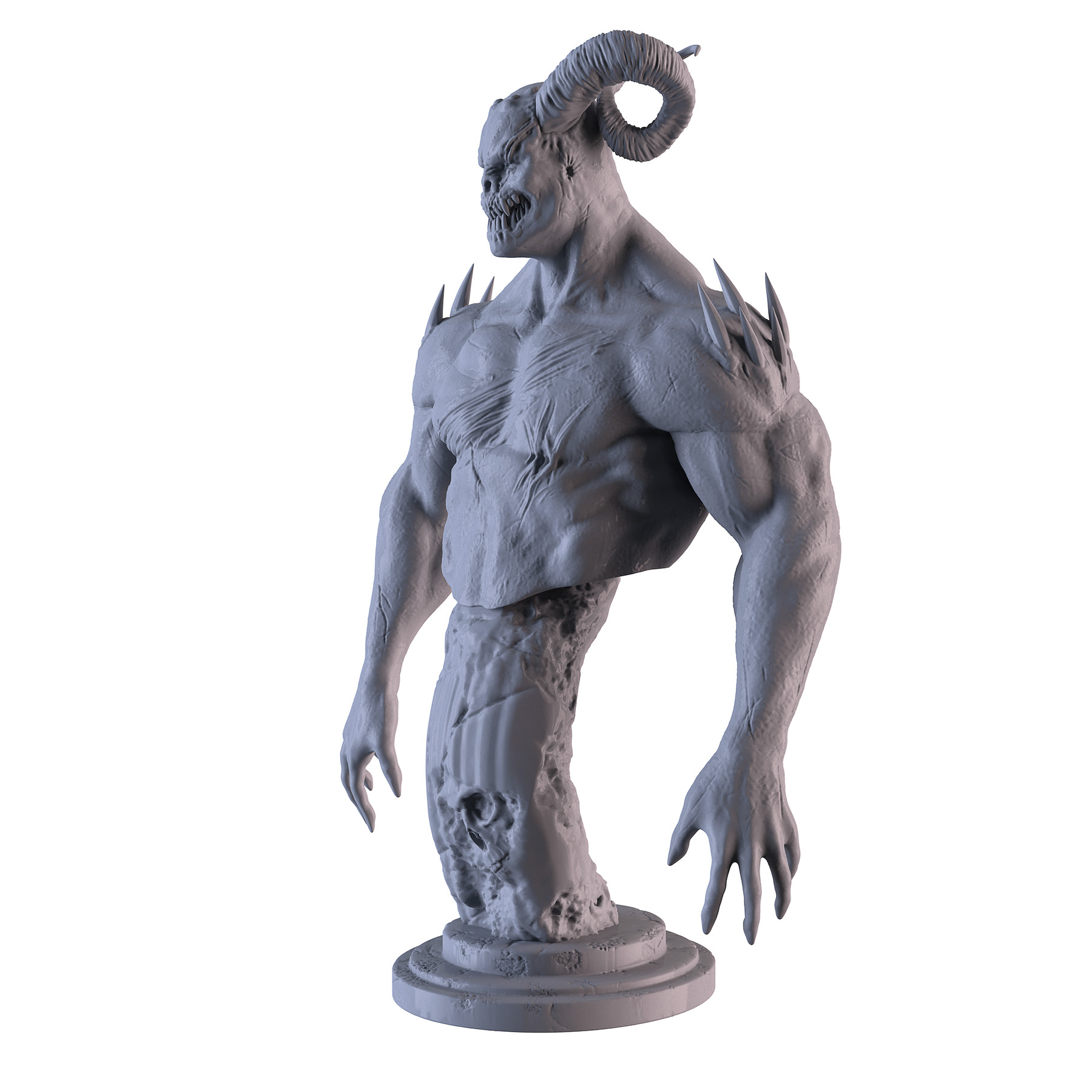 ArtStation Demon Bust Resources