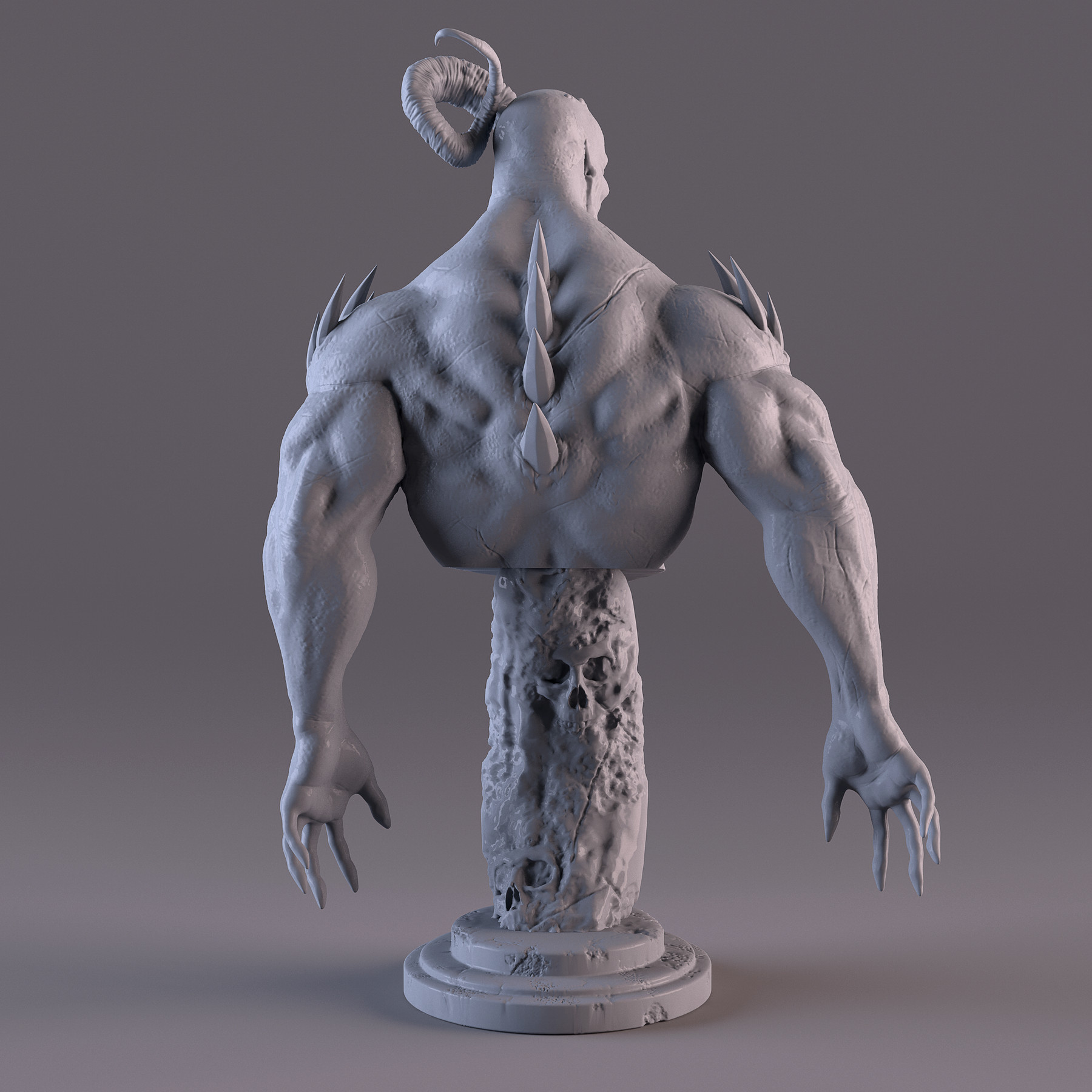 ArtStation Demon Bust Resources