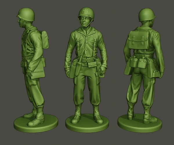 ArtStation - American Medic soldiers ww2 A8 Pack | Resources