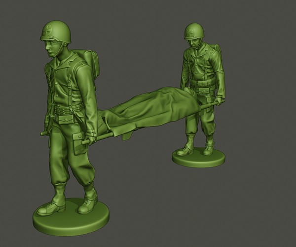 ArtStation - American Medic soldiers ww2 A8 Pack | Resources