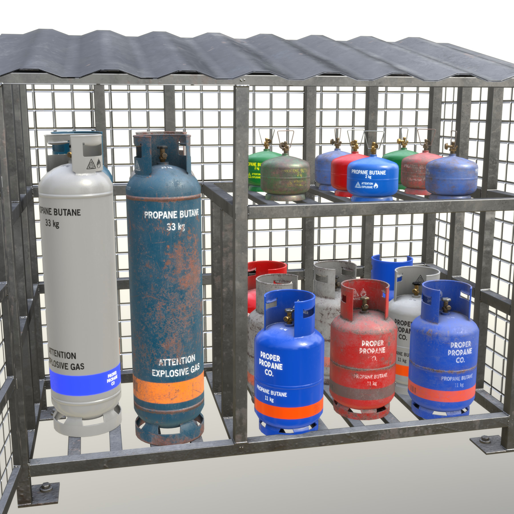 ArtStation Gas Cylinder Collection Game Assets
