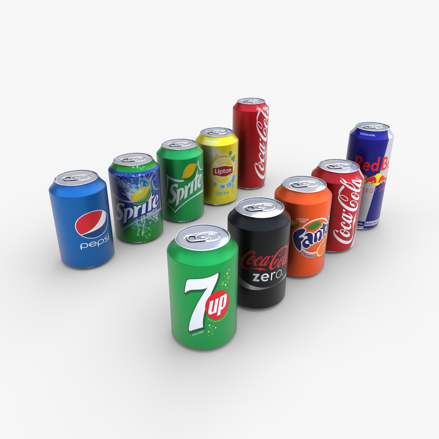 ArtStation Soda Cans PBR Game Assets