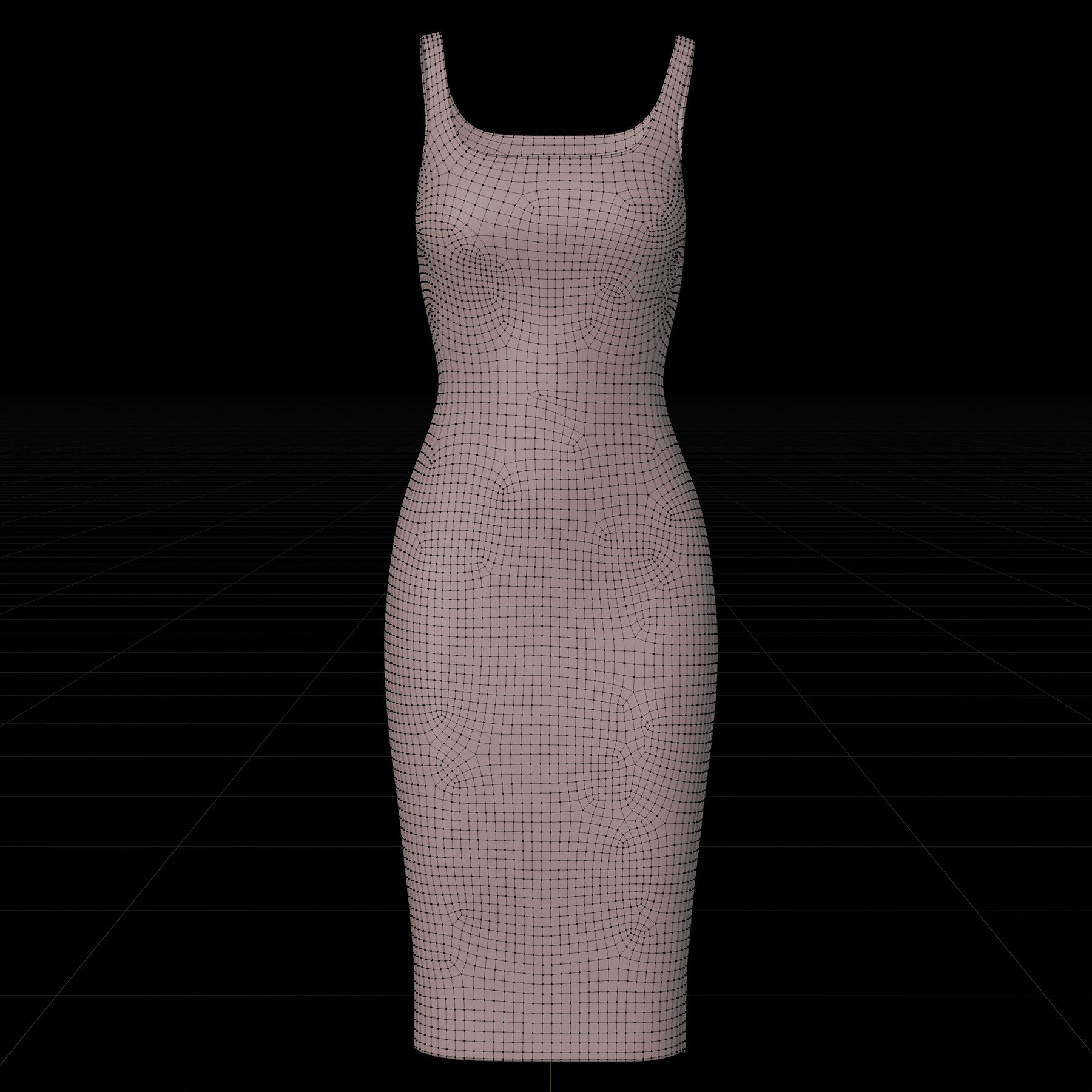 Artstation Bodycon Pencil Dress 3d Model Resources 6393