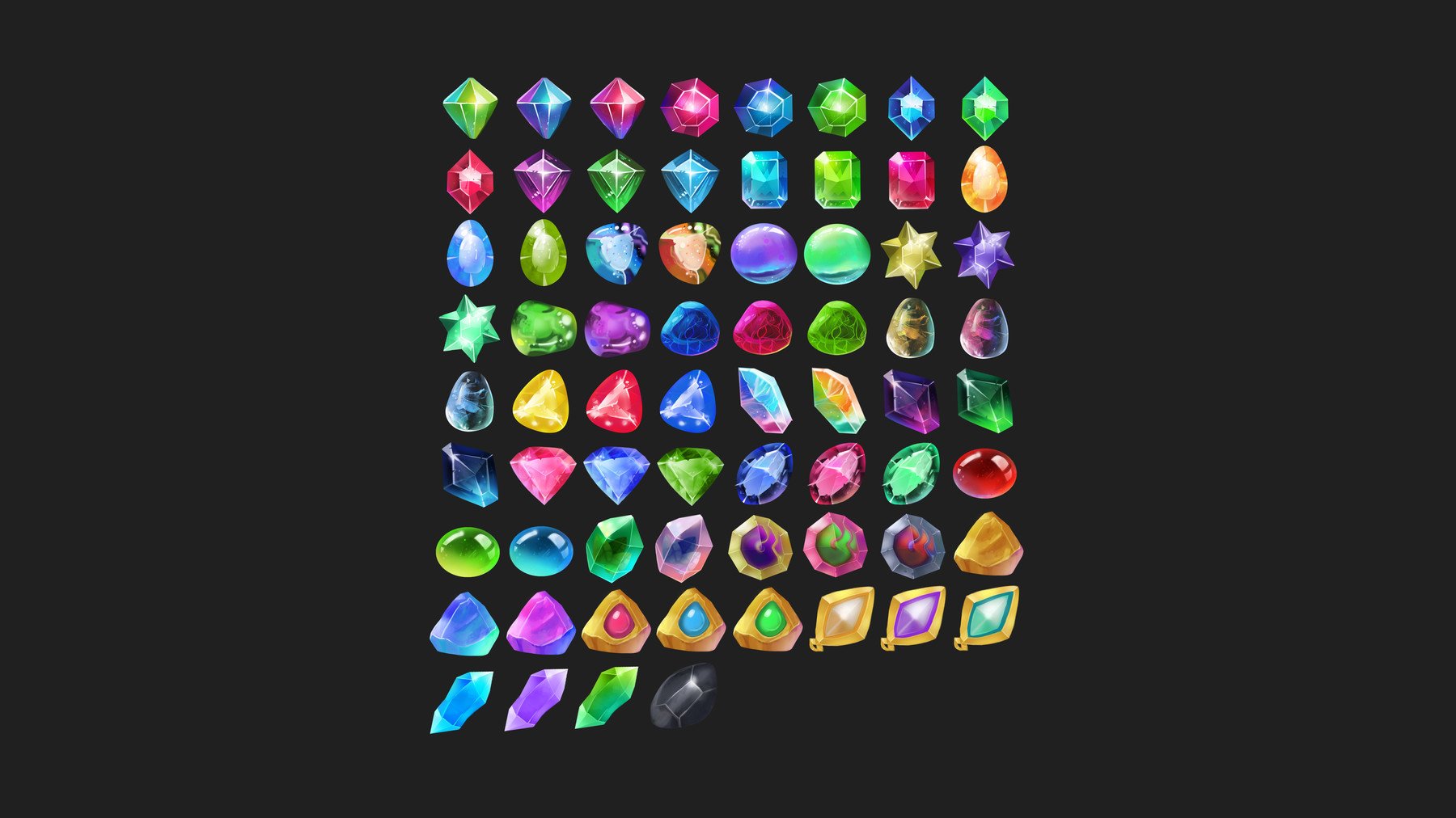 ArtStation - Gems Icon Pack | Game Assets