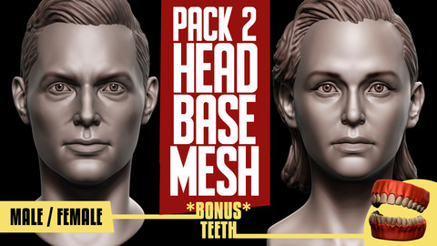 Basemesh Head Pack of 2