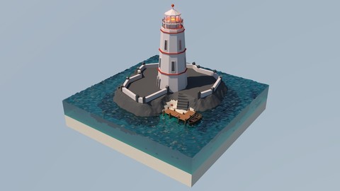 Lighthouse at sea