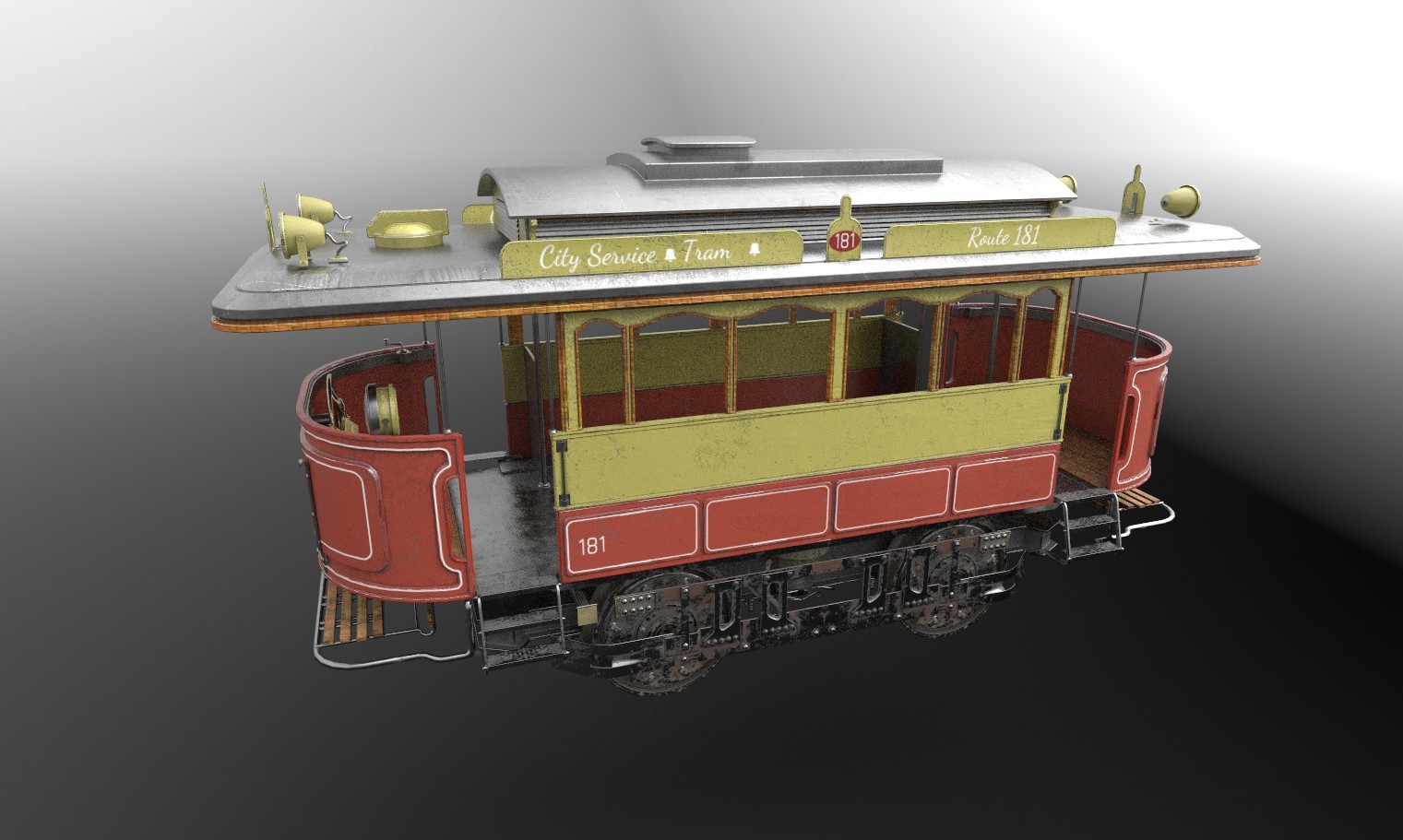 ArtStation - tram with pbr textures | Game Assets
