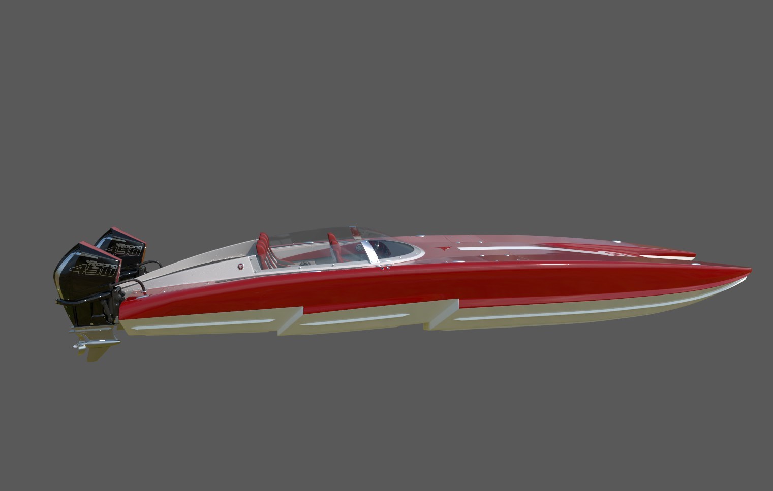 ArtStation - Mystic Powerboat C3800 RED | Resources