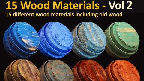 15 Wood Materials - Vol 2