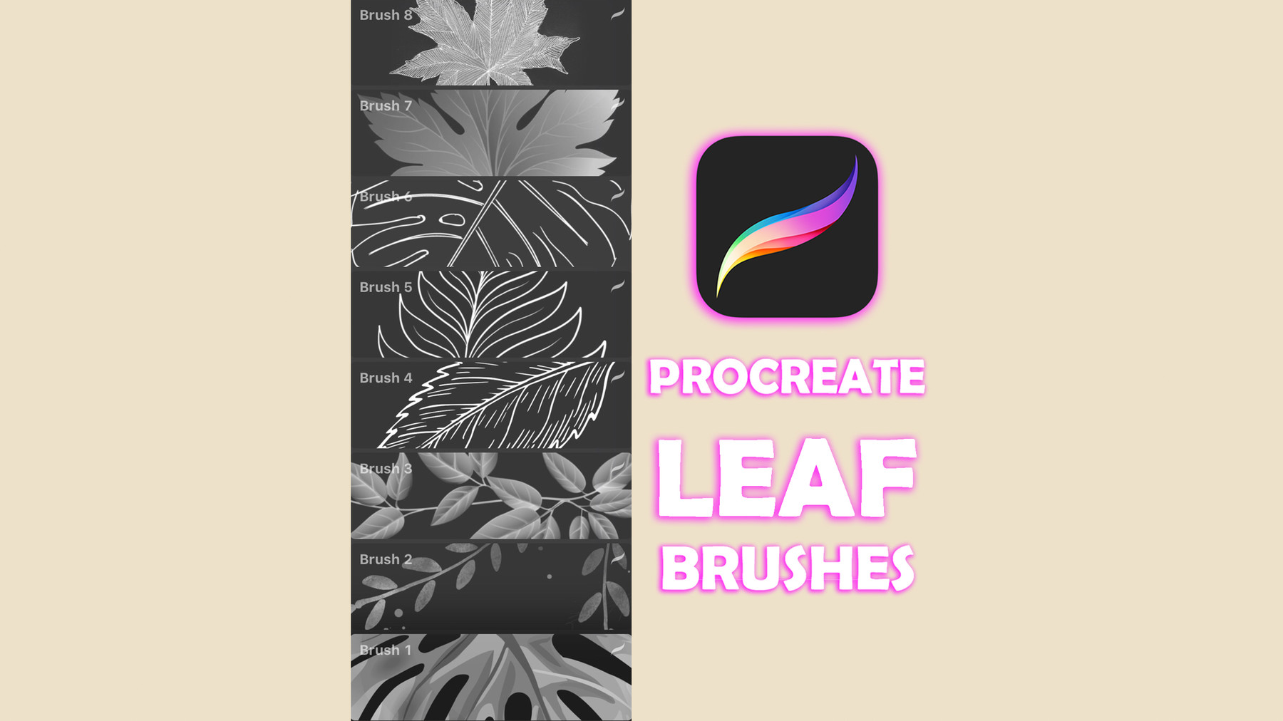 free leaf brushes procreate