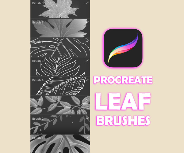 ArtStation Leaf Brushes for Procreate Brushes