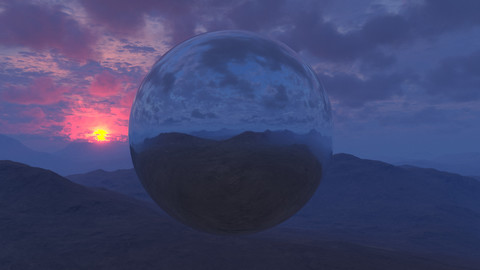 Purple Mountain Sunset HDRI