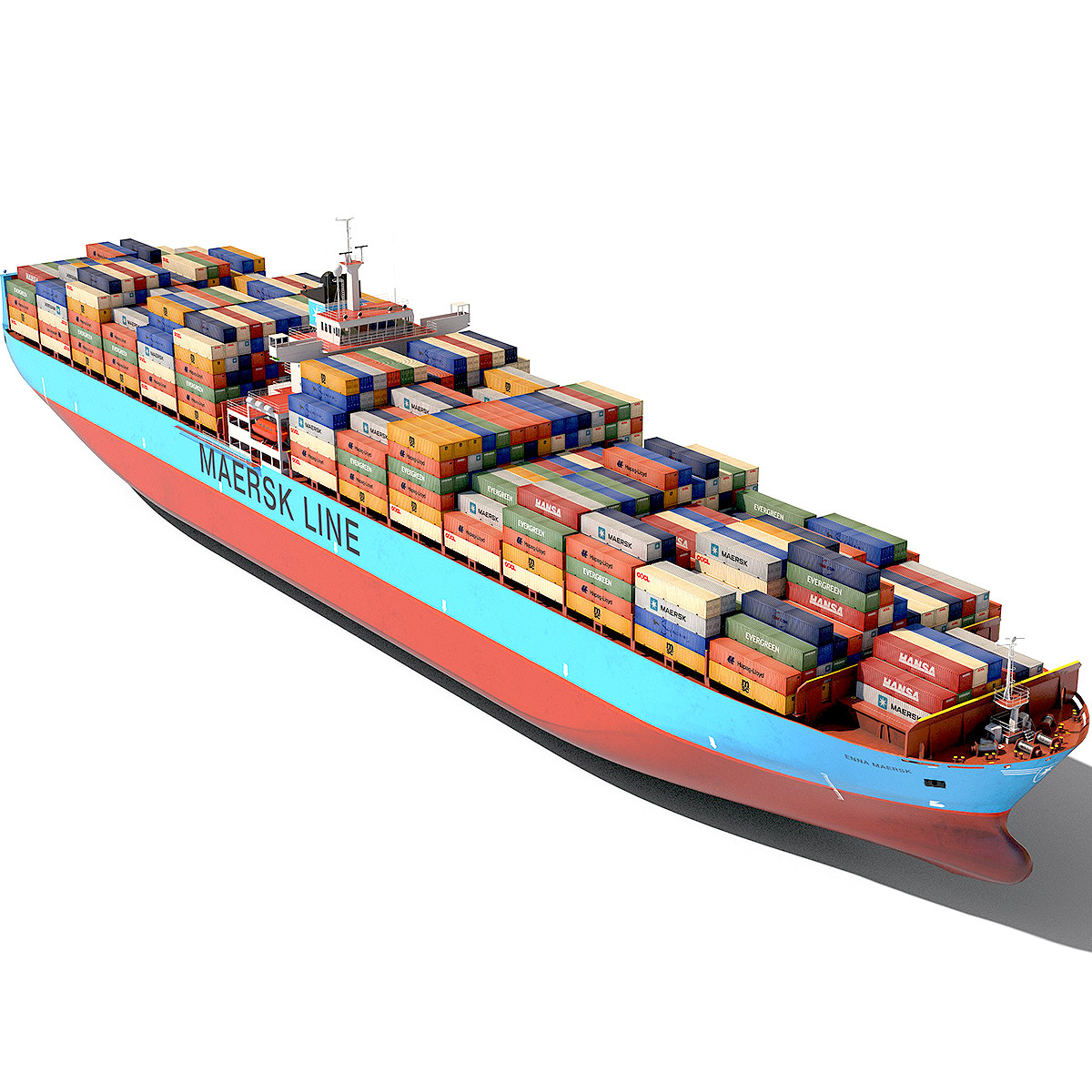 ArtStation Maersk container ship 300m Resources