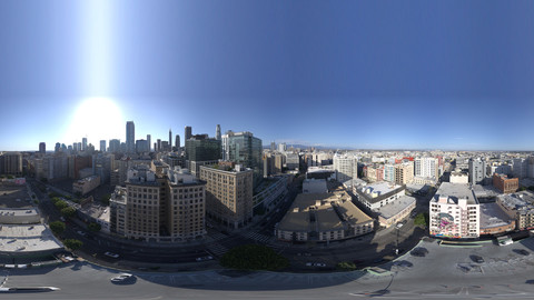 20K Aerial HDRI Downtown LA