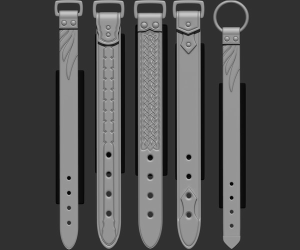 ArtStation - 202 IMM Brush Leather Straps_Vol 02 + UV + Video Tutorial ...