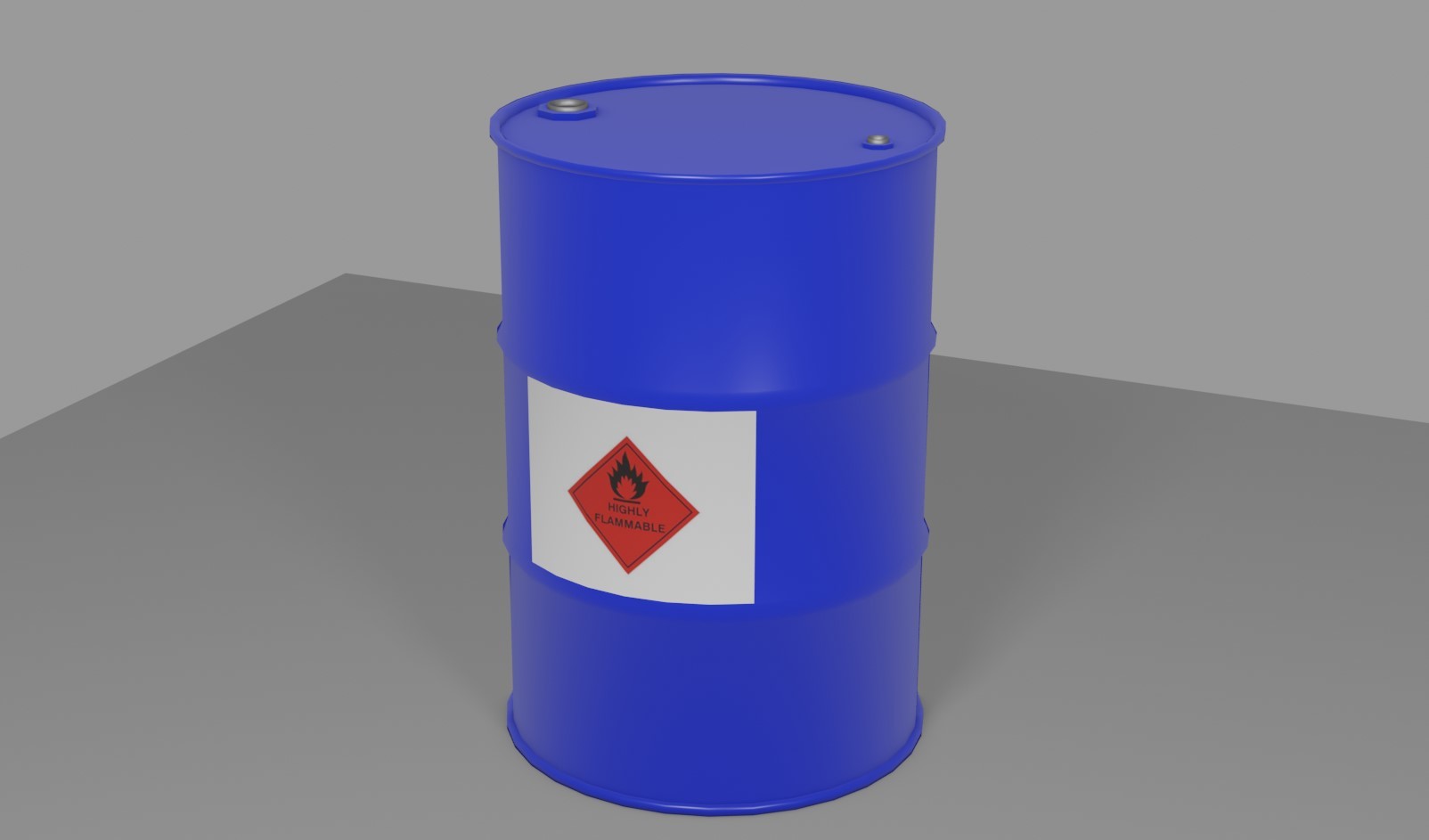 ArtStation Steel Drum Gas Barrel Tambor de Gasolina Lowpoly 3D