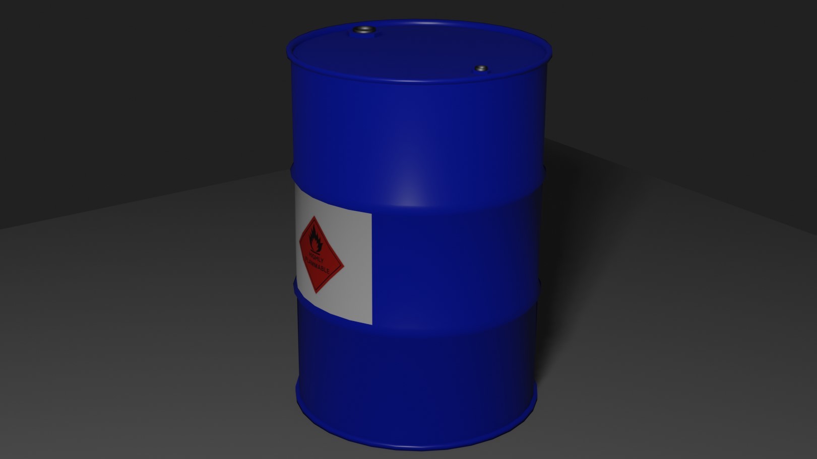 ArtStation Steel Drum Gas Barrel Tambor de Gasolina Lowpoly 3D