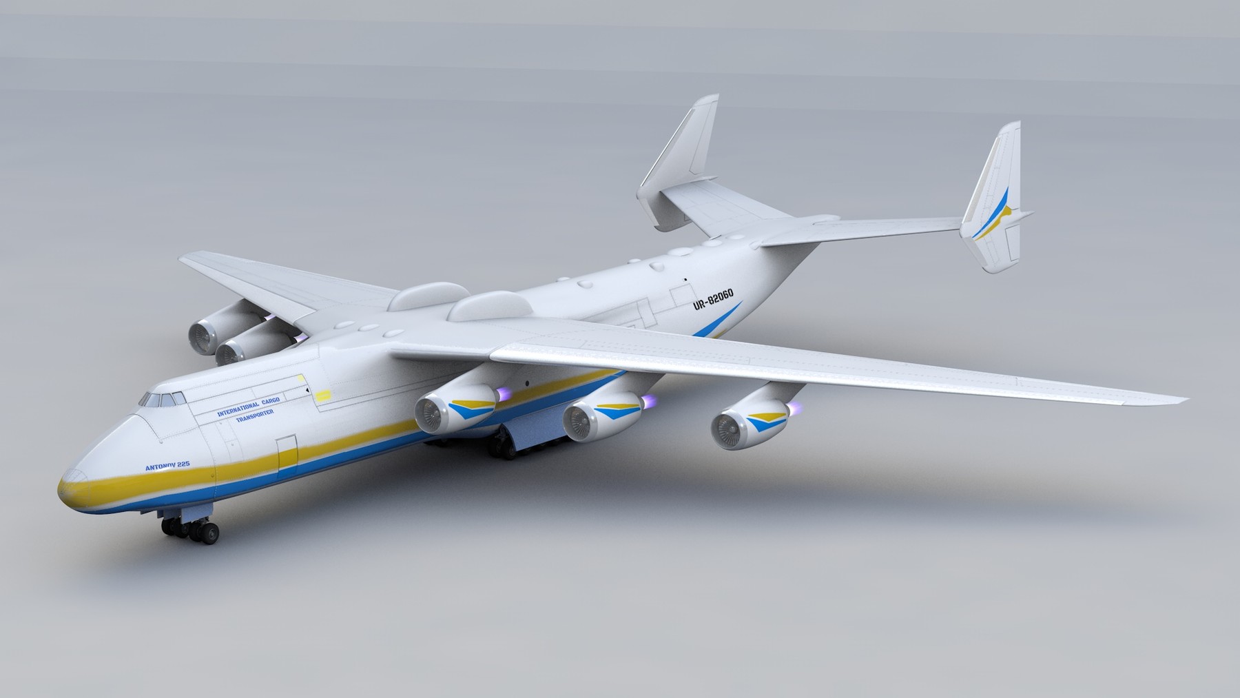 ArtStation - Antonov AN 225 Mriya Airplane 3D Model