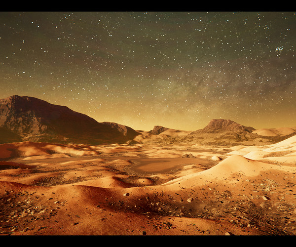 ArtStation - [Unity Project 2017+] Mars Planet Environment | Game Assets