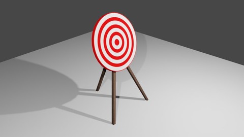 Arrow Target - Alvo para arco e flecha Low-poly 3D model