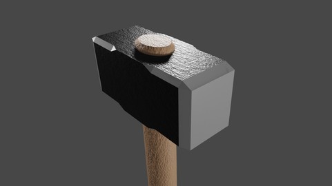 Sledgehammer - Tool - Hammer - Marreta Low-poly 3D model