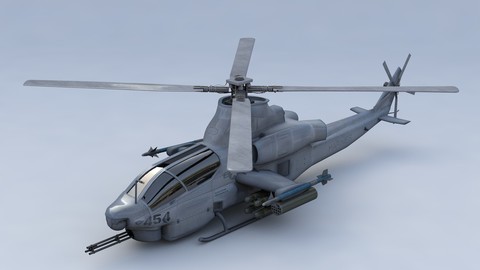 Bell AH 1Z Viper 3D Model
