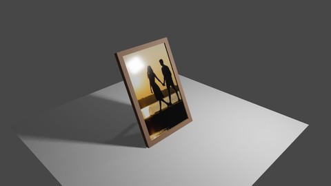 Picture Frame - Photo - Pic - Photograph - Porta Retrato Low-poly 3D model