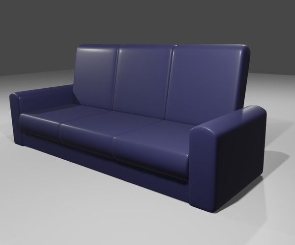 ArtStation - Couch 3 Seater - Settee - Sofa 3D model | Game Assets